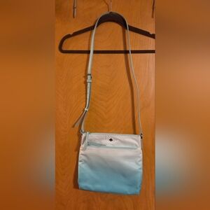 Kate Spade White and Light Blue Crossbody Bag